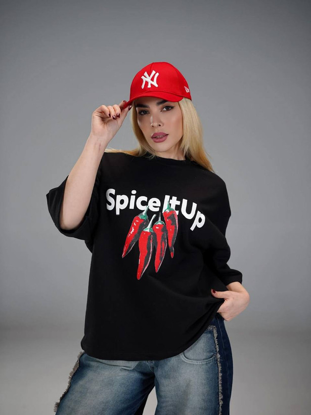 تیشرت باکسی فلفل