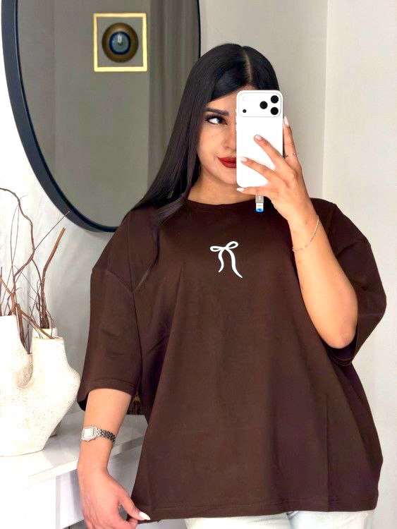 تیشرت باکسی پاپیون