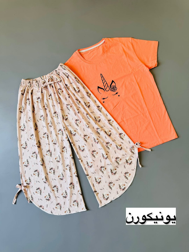 ست تیشرت شلوارک دمپا هلالی